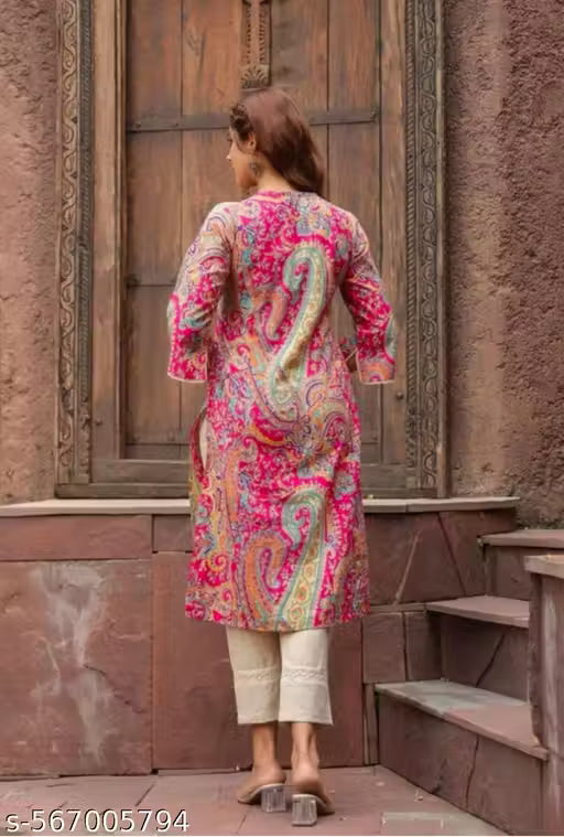 LACE KURTI PINK