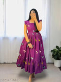 New Design Women Flared Sleeves Printed Middy Gown || Women Gown || Women Dress || Women Frock || Frock for girls || Dress for women || Printed Dress
