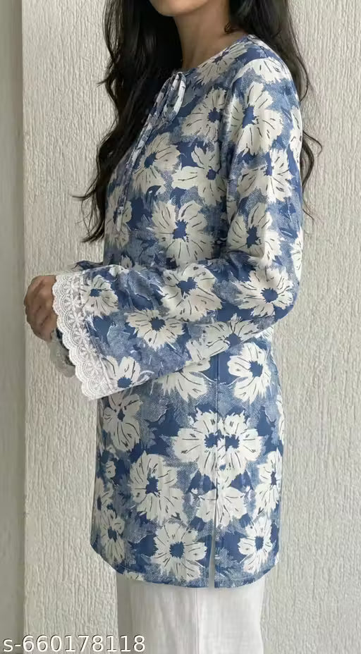 Jivika Trendy square neck latest trending kurti