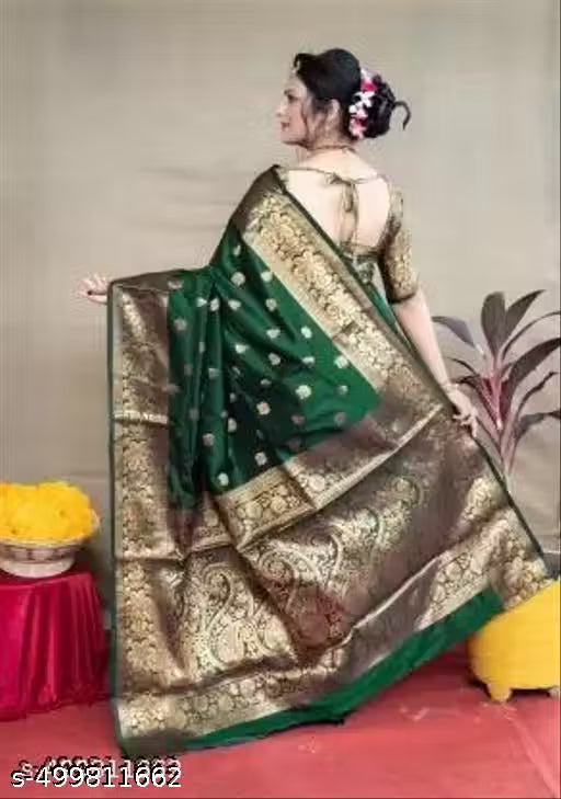 Woven Banarasi Jacquard Saree