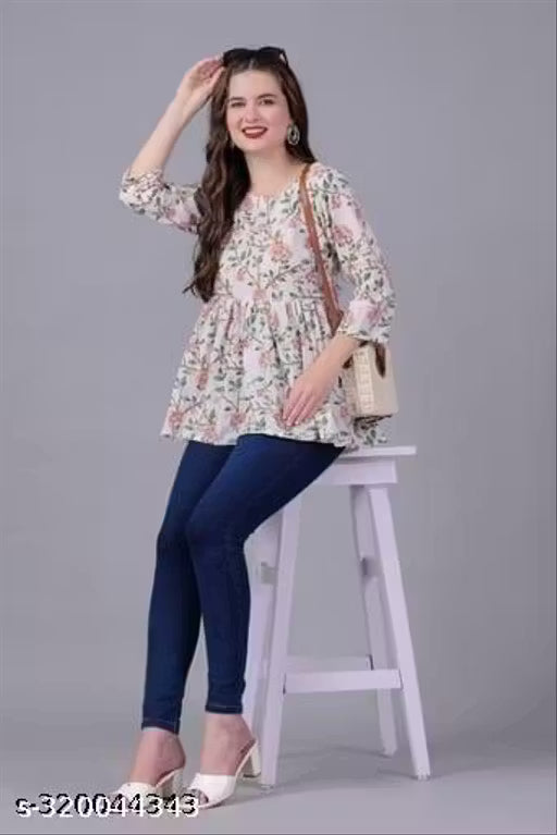 Women's floral print top