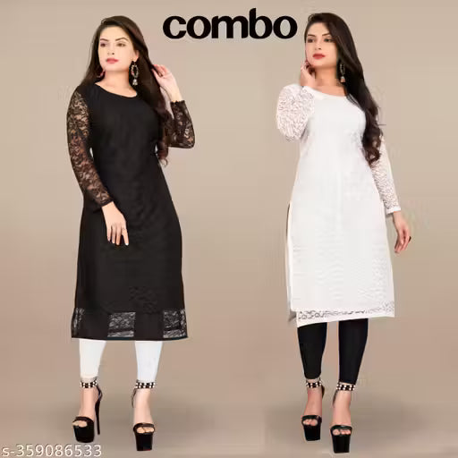 Net Embroidered Kurta for Festive and Casual Eleganc