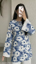 Jivika Trendy square neck latest trending kurti