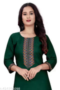stylelist kurti with embroidered work
